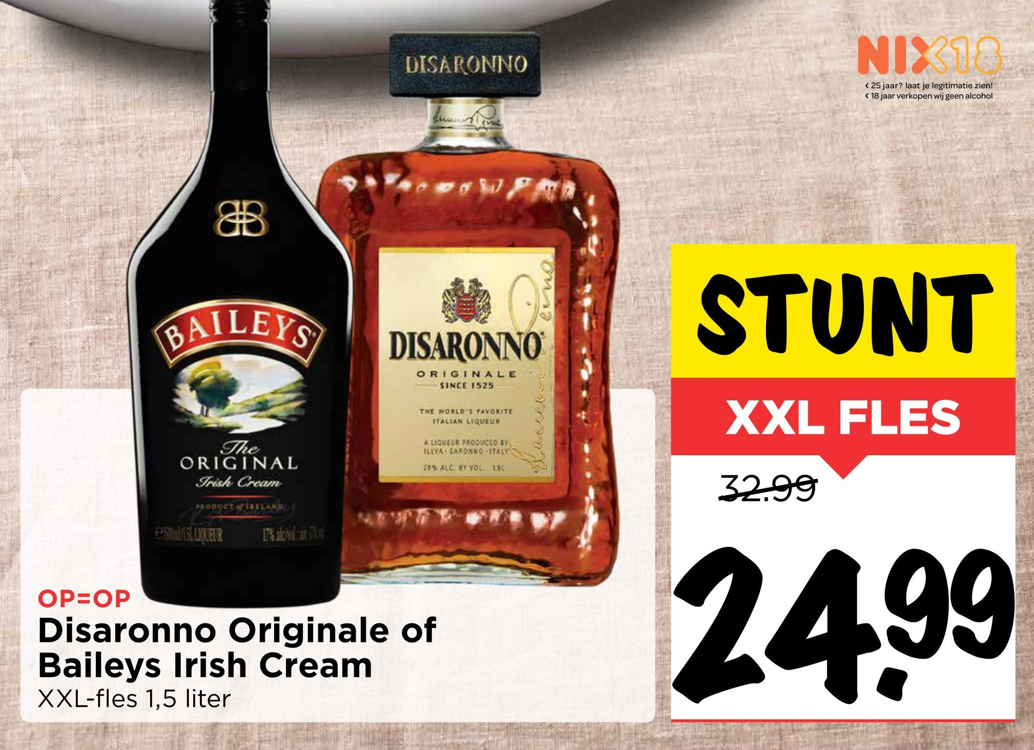 Disaronno Originale of Baileys Irish Cream aanbieding bij Vomar
