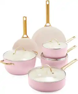 Coolblue GreenPan Padova Reserve Pannenset 10-delig Blush Pink aanbieding