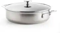 Coolblue KitchenAid Stainless Steel Hapjespan met deksel 28 cm aanbieding