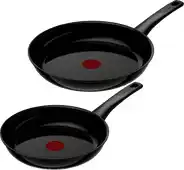 Coolblue Tefal Renew On Keramische koekenpannenset 24 + 28 cm Zwart aanbieding