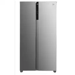 Expert Beko GNO5323XPN Amerikaanse koelkast Zilver aanbieding