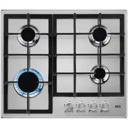 Expert AEG HGB64200SM Gas kookplaat Grijs aanbieding