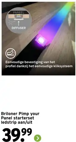 GAMMA Briloner Pimp your Panel starterset ledstrip aan/uit aanbieding