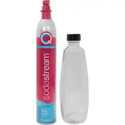 Alternate SodaStream Quick Connect CO2-reservecilinder CQC + glazen fles bruiswatertoestel aanbieding
