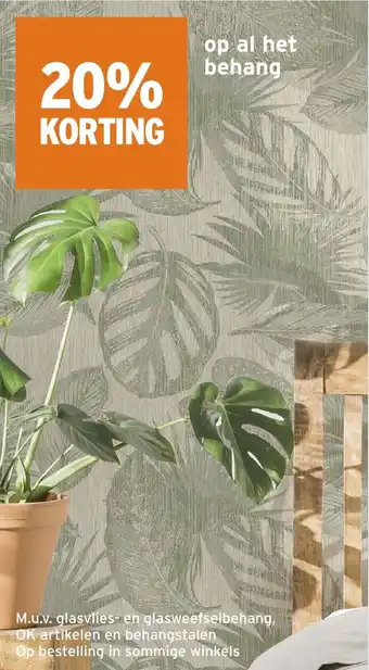GAMMA Op al het behang aanbieding