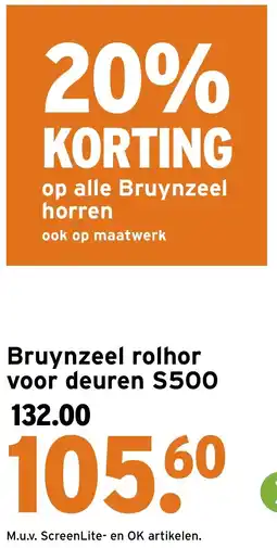 GAMMA Bruynzeel rolhor voor deuren aanbieding