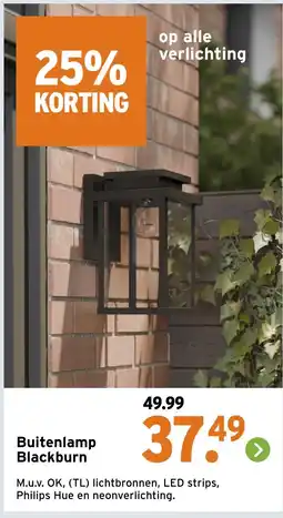 GAMMA Buitenlamp Blackburn aanbieding