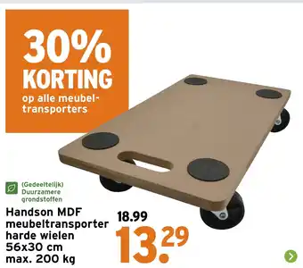 GAMMA Handson MDF meubeltransporter harde wielen aanbieding