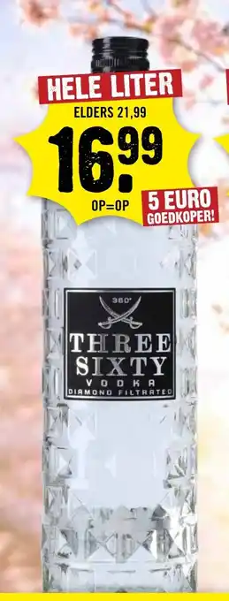 Dirck 3 Three sixty vodka aanbieding