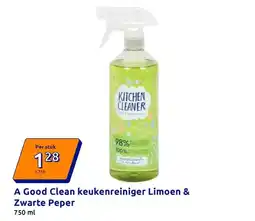 Action A Good Clean keukenreiniger Limoen & Zwarte Peper aanbieding