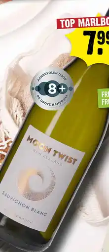 Dirck 3 Moon Twist Marlborough Sauvignon Blanc 75 cl aanbieding