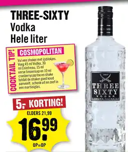 Dirck 3 Three-Sixty Vodka 100 cl aanbieding