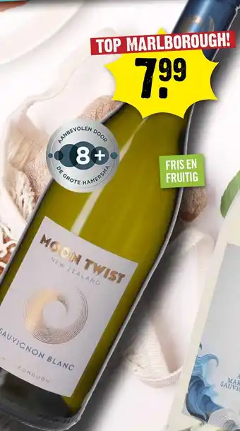 Dirck 3 Moon twist Sauvignon Blanc aanbieding