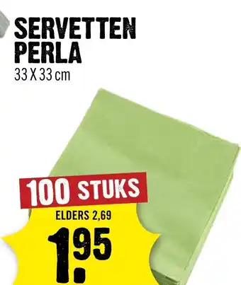 Dirck 3 Servetten Perla aanbieding