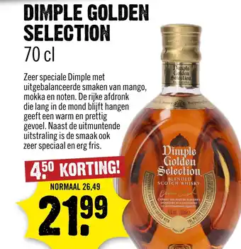Dirck 3 Dimple golden selection aanbieding