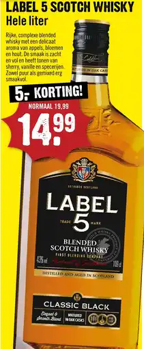 Dirck 3 Label 5 Scotch Whisky aanbieding