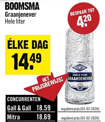 Dirck 3 Boomsma Graanjenever aanbieding