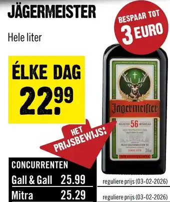 Dirck 3 Jägermeister aanbieding