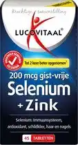Wehkamp Lucovitaal Selenium + Zink - 45 tabletten aanbieding