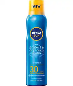 Wehkamp NIVEA SUN protect & dry touch vernevelende zonnespray SPF 30 - 200 ml aanbieding