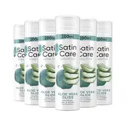 Wehkamp Satin Care Avocado Twist scheergel - 6 x 200 ml aanbieding