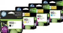Coolblue HP 951XL Cartridges Zwart/Kleur Combo Pack aanbieding