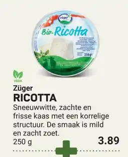 Ekoplaza Züger Ricotta aanbieding