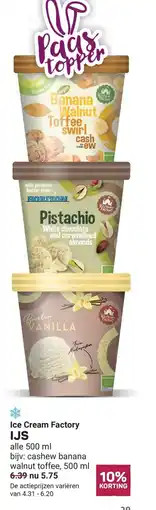 Ekoplaza Ice Cream Factory IJS aanbieding