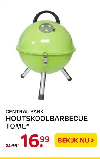 Praxis Central Park Houtskoolbarbecue Tome* aanbieding