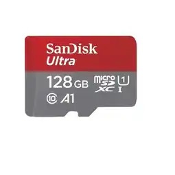 Expert SanDisk MicroSDXC Ultra 128GB Class 10 140MB/s +SD-Adapter voor Chromebooks Micro SD-kaart aanbieding