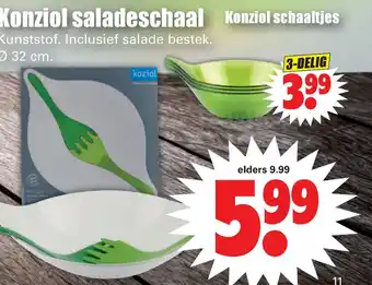 Dirk Konziol saladeschaal aanbieding