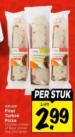 Vomar Voordeelmarkt Lohmocun Firat Turkse Pizza aanbieding