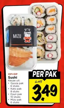 Vomar Voordeelmarkt Mizu Sushi aanbieding