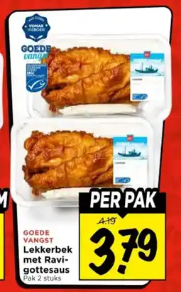 Vomar Voordeelmarkt Lekkerbek met Ravigottesaus aanbieding