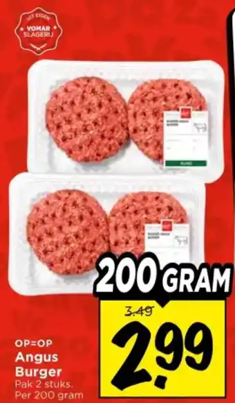 Vomar Voordeelmarkt Angus Burger aanbieding