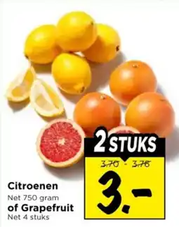 Vomar Voordeelmarkt Citroenen of Grapefruit aanbieding