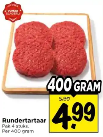 Vomar Voordeelmarkt Rundertartaar aanbieding