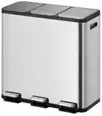Coolblue EKO EcoCasa II 3 x 15 Liter Mat Rvs aanbieding