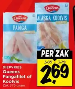 Vomar Voordeelmarkt Queens Pangafilet of Koolvis aanbieding