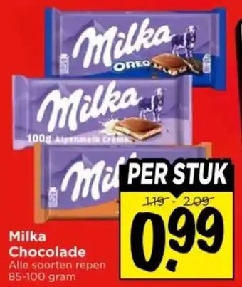 Vomar Voordeelmarkt Milka Chocolade aanbieding