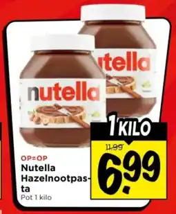 Vomar Voordeelmarkt Nutella Hazelnootpasta aanbieding