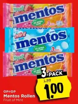 Vomar Voordeelmarkt Mentos Rollen aanbieding