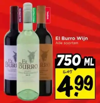 Vomar Voordeelmarkt El Burro Wijn aanbieding