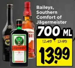 Vomar Voordeelmarkt Baileys, Southern Comfort of Jägermeister aanbieding