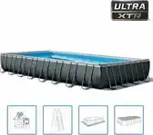Bol.com Intex Ultra XTR Rechthoekig Opzetzwembad Set - 975 x 488 x 132 cm met zand filter pomp aanbieding