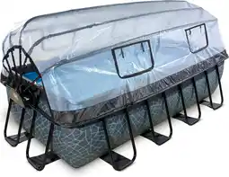 Wehkamp Exit Toys Premium EXIT Stone zwembad met zandfilterpomp en overkapping aanbieding