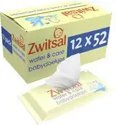 Bol.com Zwitsal - Billendoekjes- Water & Care met Zwitsalgeur - 624 babydoekjes - 12 x 52 stuks aanbieding