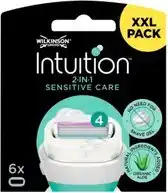 Bol.com Wilkinson Intuition 2-in-1 Sensitive Care Voordeelverpakking - navulmesjes 6 stuks aanbieding