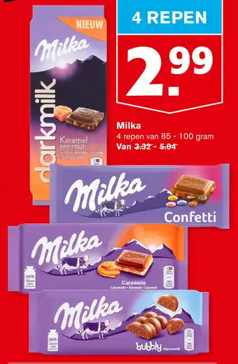 Hoogvliet Milka aanbieding