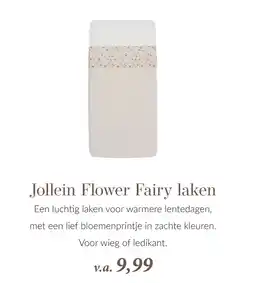 Babypark Jollein Flower Fairy laken aanbieding